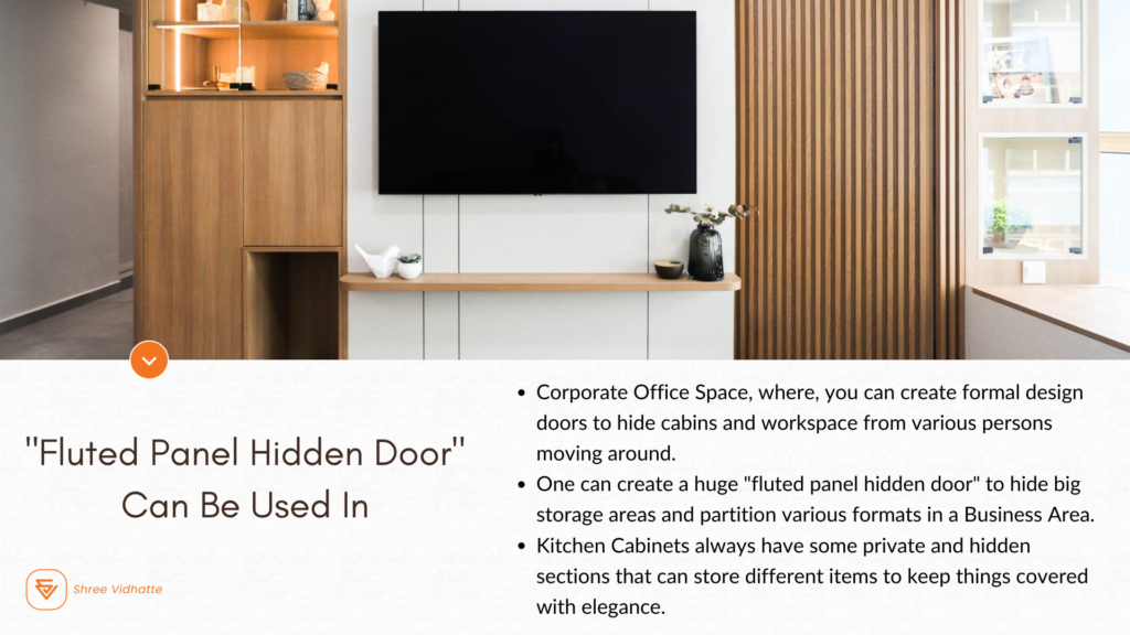 Fluted Panel Hidden Door – Materials, Design Utility & Cost In Mumbai Fluted Panel Hidden Door – Materials, Design Utility & Cost In Mumbai