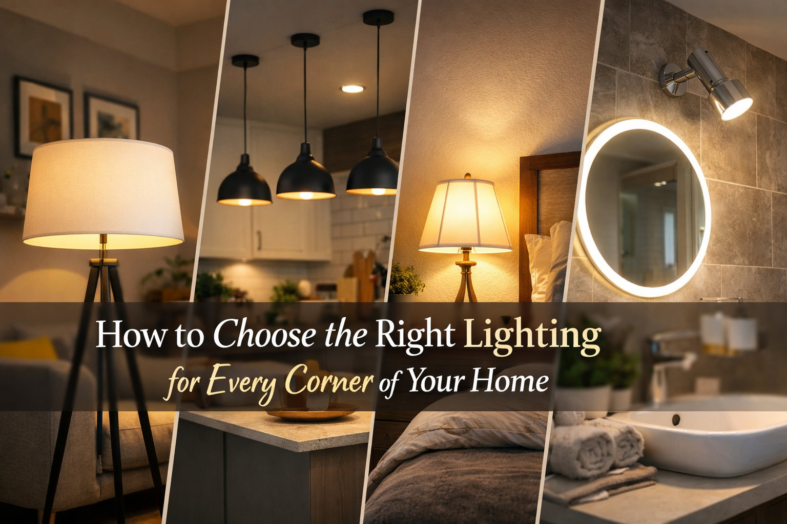 How to Choose the Right Lighting for Every Corner of Your Home